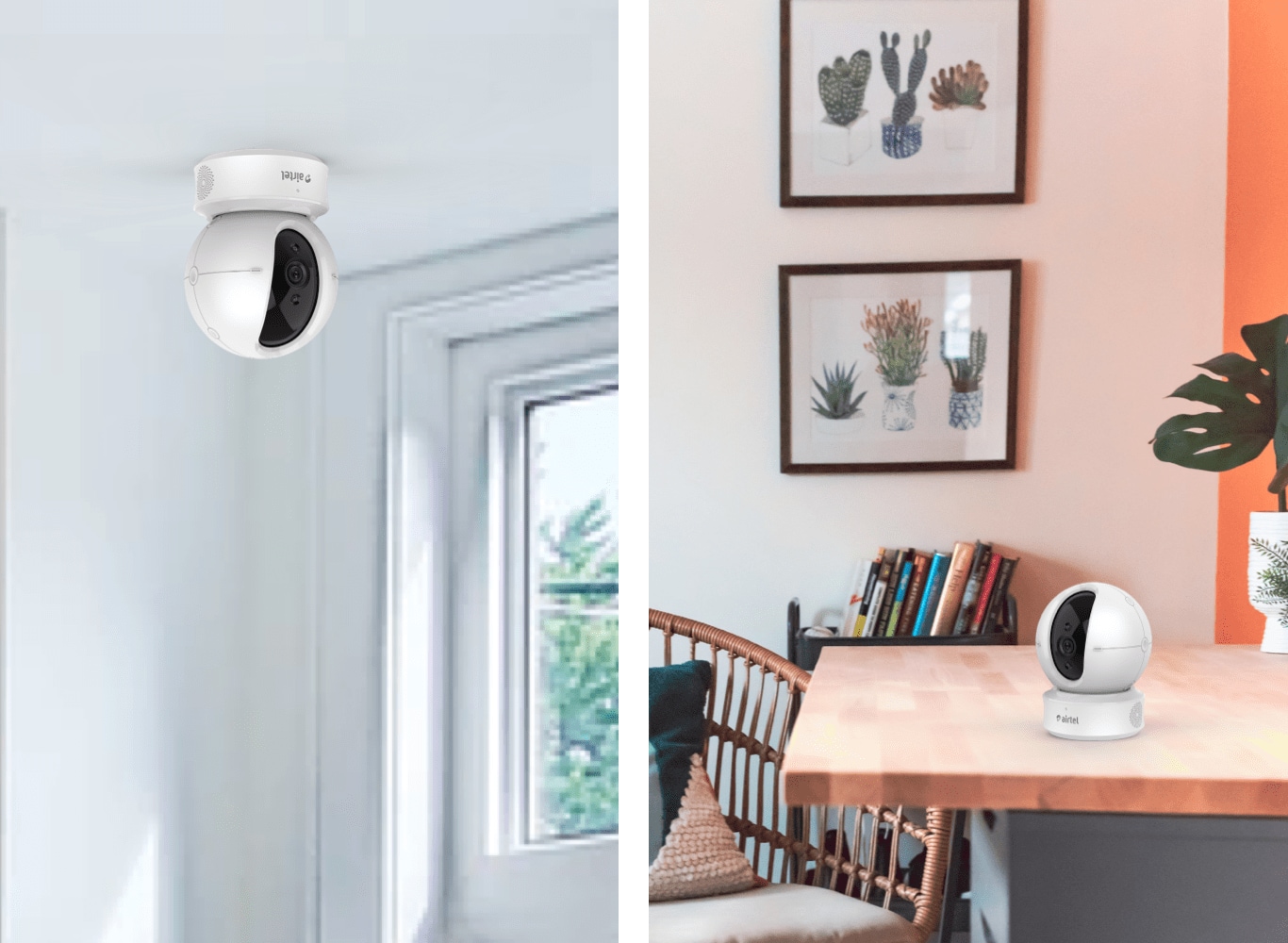 360 Degree Wifi Security Camera with Smart Tracking Airtel Xsafe