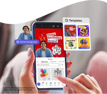 Adobe Express Premium Mobile Banner